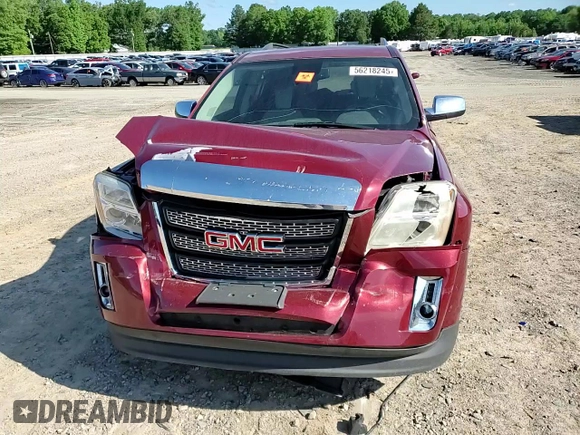 2012 GMC Terrain SLT-2 with VIN 2GKFLWE57C6274711, listed as a Copart auction lot 56218245 with 134,160 mi miles and Salvage title. Bid and sale history available at DreamBid. Image 14.