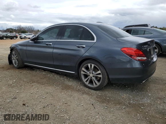 2015 Mercedes-Benz C 300 with VIN 55SWF4JB7FU072936, listed as a Copart auction lot 49682475 with 122,269 mi miles and Salvage Title. Bid and sale history available at carsss.com. Image 2.