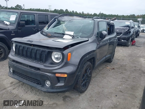 2020 Jeep Renegade Latitude with VIN ZACNJABB8LPL84242, listed as a IAAI auction lot 40763354 with 72,149 mi miles and . Bid and sale history available at DreamBid. Image 2.