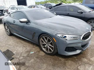 2019 BMW 8 Series M850i xDrive with VIN WBABC4C51KBU96543, listed as a Copart auction lot 61284654 with 39,966 mi miles and Salvage Title. Bid and sale history available at carsss.com. Image 4.