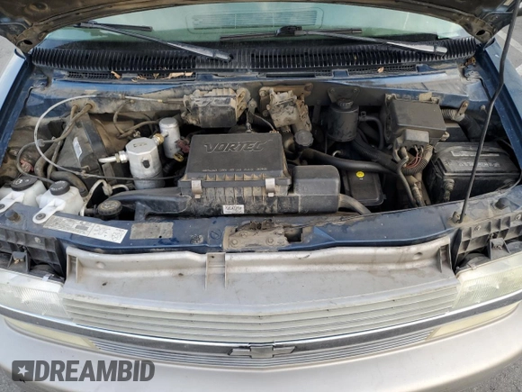2002 Chevrolet Astro with VIN 1GNDM19X22B145342, listed as a Copart auction lot 43203415 with 212,976 mi miles and Salvage Title. Bid and sale history available at carsss.com. Image 12.