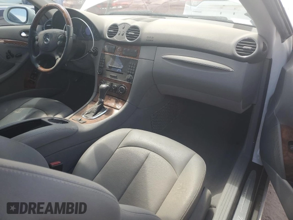 2006 Mercedes-Benz CLK 350 with VIN WDBTK56G16T071755, listed as a Copart auction lot 52052555 with 29,443 mi miles and Salvage Title. Bid and sale history available at DreamBid. Image 8.