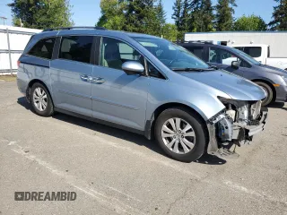 2014 Honda Odyssey EX-L with VIN 5FNRL5H62EB040061, listed as a Copart auction lot 54880355 with 178,179 mi miles and Salvage Title. Bid and sale history available at carsss.com. Image 4.