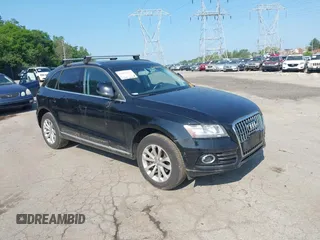 2014 Audi Q5 Premium z VIN WA1CFAFP6EA005088, wystawiony jako IAAI lot #42402565 z przebiegiem 111 629 mil mil oraz . Historia ofert i sprzedaży dostępna na DreamBid. Obrazek 1.