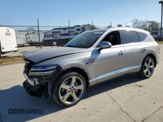 2022 Genesis GV80 with VIN KMUHCESC3NU092295, listed as a Copart auction lot 42539085 with Not Provided miles and Salvage Title. Bid and sale history available at DreamBid. Image 1.
