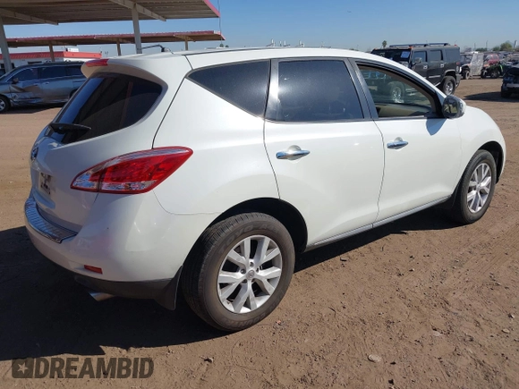 2011 Nissan Murano LE with VIN JN8AZ1MU3BW055706, listed as a IAAI auction lot 42230783 with 219,170 mi miles and . Bid and sale history available at DreamBid. Image 4.