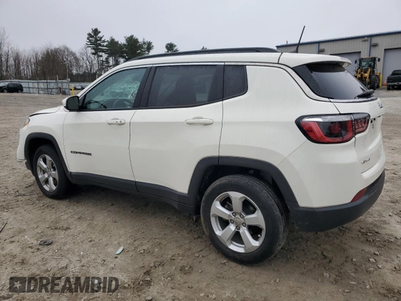 2020 Jeep Compass Latitude with VIN 3C4NJDBB0LT125967, listed as a Copart auction lot 49614375 with 52,845 mi miles and Salvage Title. Bid and sale history available at carsss.com. Image 2.