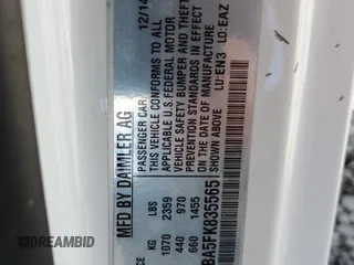 2015 Smart fortwo Passion с VIN WMEEK3BA5FK835565, выставлен на аукционе Copart как лот 76688204 с пробегом 62 674 миль миль и Списание • Salvage title. История ставок и продаж доступна на DreamBid. Изображение 12.