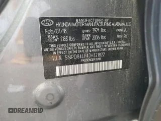 2018 Hyundai Elantra SEL with VIN 5NPD84LF4JH321822, listed as a Copart auction lot 56046775 with 106,009 mi miles and Clean Title. Bid and sale history available at DreamBid. Image 12.