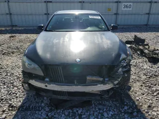2012 BMW 7 Series 740i with VIN WBAKA4C58CC613763, listed as a Copart auction lot 43557415 with 0 mi miles and Salvage Title. Bid and sale history available at carsss.com. Image 5.