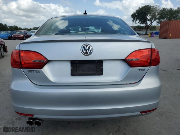 2011 Volkswagen Jetta Sedan TDI with VIN 3VWLL7AJ5BM131748, listed as a Copart auction lot 52600825 with 93,831 mi miles and Clean Title. Bid and sale history available at carsss.com. Image 6.