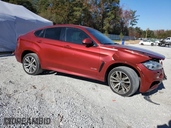 2015 BMW X6 xDrive35i with VIN 5UXKU2C50F0N77795, listed as a Copart auction lot 74575693 with 84,536 mi miles. Bid and sale history available at carsss.com. Image 4.