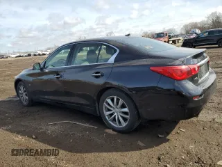 2014 Infiniti Q50 with VIN JN1BV7AR2EM680986, listed as a Copart auction lot 47802735 with 165,946 mi miles and Salvage Title. Bid and sale history available at DreamBid. Image 2.
