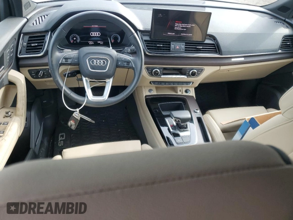 2023 Audi Q5 Sportback S line Prestige with VIN WA16AAFY0P2137734, listed as a Copart auction lot 58766465 with 17,527 mi miles and Salvage title. Bid and sale history available at DreamBid. Image 8.