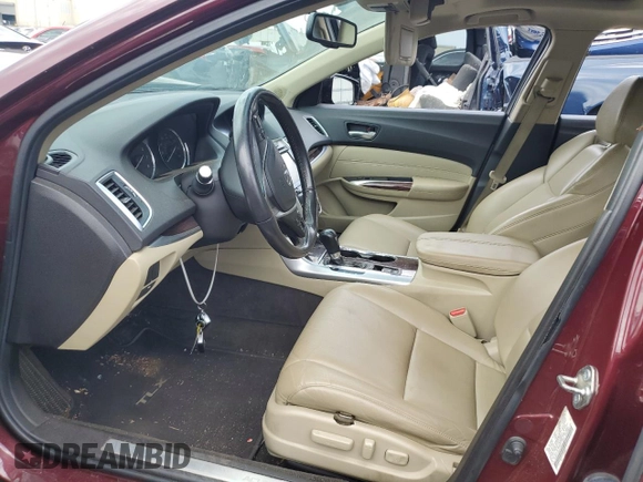2016 Acura TLX with VIN 19UUB1F34GA007865, listed as a Copart auction lot 61728575 with 123,938 mi miles and Salvage title. Bid and sale history available at DreamBid. Image 7.