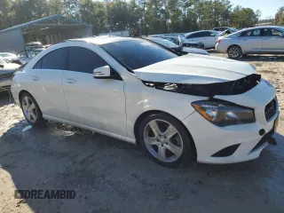 2016 Mercedes-Benz CLA 250 with VIN WDDSJ4EBXGN293738, listed as a Copart auction lot 89341895 with 57,279 mi miles and Salvage Title. Bid and sale history available at DreamBid. Image 4.
