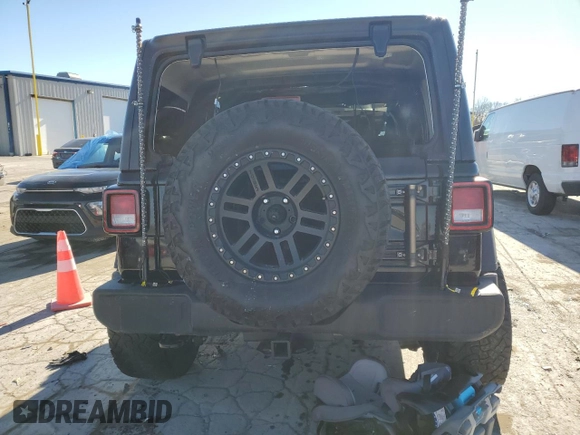 2021 Jeep Wrangler Unlimited Sport S with VIN 1C4HJXDN8MW544814, listed as a Copart auction lot 89372105 with Not Provided miles and Salvage Title. Bid and sale history available at carsss.com. Image 6.