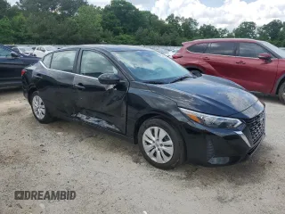 2025 Nissan Sentra S with VIN 3N1AB8BV8SY230046, listed as a Copart auction lot 54944085 with 14,616 mi miles and Clean Title. Bid and sale history available at DreamBid. Image 4.