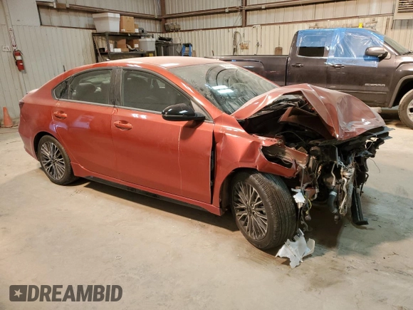 2024 Kia Forte GT-Line with VIN 3KPF54AD1RE721386, listed as a Copart auction lot 45793935 with 8,951 mi miles and Salvage Title. Bid and sale history available at carsss.com. Image 4.