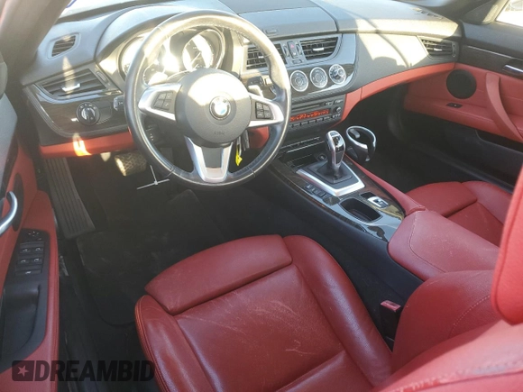2016 BMW Z4 sDrive28i with VIN WBALL5C58G5A20857, listed as a Copart auction lot 75558284 with 62,625 mi miles and Salvage Title. Bid and sale history available at carsss.com. Image 8.