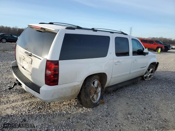 2007 Chevrolet Suburban LTZ with VIN 1GNFK16307J167496, listed as a Copart auction lot 45398075 with 0 mi miles and Salvage Title. Bid and sale history available at carsss.com. Image 3.