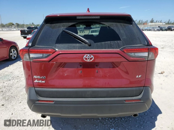 2025 Toyota RAV4 LE with VIN 2T3K1RFV4SW375465, listed as a Copart auction lot 50133915 with 4,170 mi miles and Salvage Title. Bid and sale history available at carsss.com. Image 6.