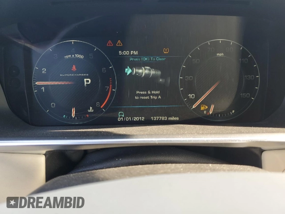 2013 Land Rover Range Rover SC with VIN SALGS2EF1DA108914, listed as a Copart auction lot 57350185 with 137,783 mi miles and Salvage title. Bid and sale history available at DreamBid. Image 9.