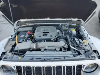 2024 Jeep Wrangler Sahara with VIN 1C4PJXEN9RW106174, listed as a Copart auction lot 43587335 with 18,621 mi miles and Salvage Title. Bid and sale history available at carsss.com. Image 12.