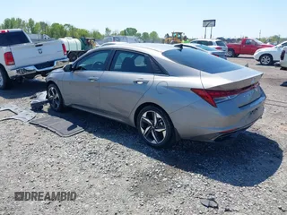 2023 Hyundai Elantra Limited with VIN KMHLP4AG5PU406785, listed as a IAAI auction lot 41979518 with 25,205 mi miles and . Bid and sale history available at carsss.com. Image 3.