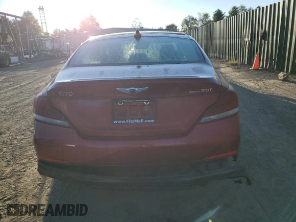 2019 Genesis G70 2.0T Advanced with VIN KMTG44LA6KU033399, listed as a Copart auction lot 73278344 with 52,598 mi miles and Salvage Title. Bid and sale history available at carsss.com. Image 6.