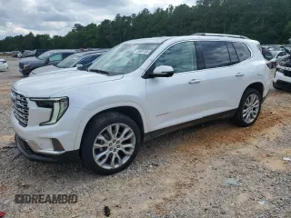 2024 GMC Acadia FWD Denali z VIN 1GKENLKS5RJ197427, wystawiony jako Copart lot #56581305 z przebiegiem Nie podano mil oraz Szkoda całkowita • Salvage title. Historia ofert i sprzedaży dostępna na DreamBid. Obrazek 1.