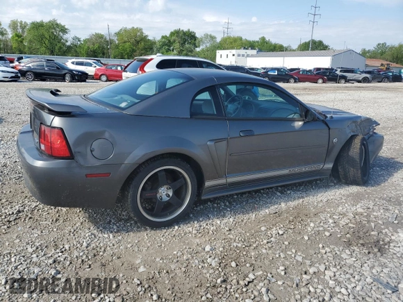 2004 Ford Mustang Standard with VIN 1FAFP40674F229138, listed as a Copart auction lot 56186445 with 128,566 mi miles and Salvage title. Bid and sale history available at DreamBid. Image 3.