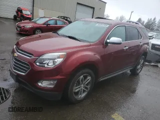 2016 Chevrolet Equinox LTZ with VIN 2GNFLGE3XG6359782, listed as a Copart auction lot 46351765 with 79,492 mi miles and Salvage Title. Bid and sale history available at carsss.com. Image 1.