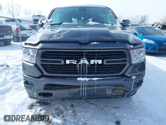2019 Ram 1500 Big Horn/Lone Star with VIN 1C6RRFFG3KN674435, listed as a IAAI auction lot 41618523 with 89,983 mi miles. Bid and sale history available at carsss.com. Image 12.