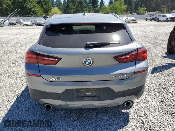 2023 BMW X2 xDrive28i with VIN WBXYJ1C09P5V69690, listed as a Copart auction lot 61105753 with 16,768 mi miles. Bid and sale history available at carsss.com. Image 6.