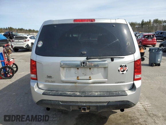 2012 Honda Pilot LX with VIN 5FNYF4H24CB082609, listed as a Copart auction lot 48785905 with 249,120 mi miles and Salvage Title. Bid and sale history available at carsss.com. Image 6.
