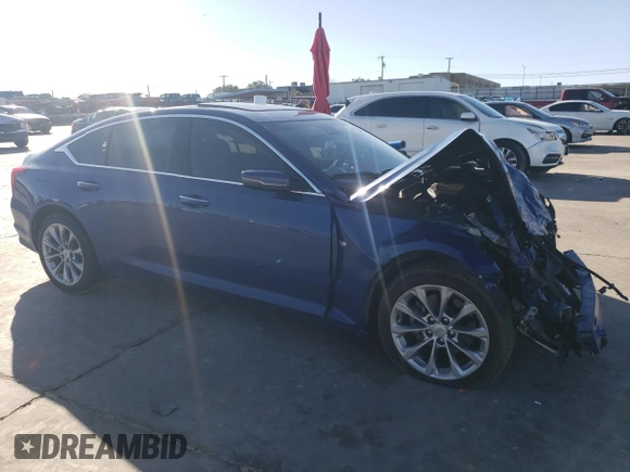2021 Cadillac CT5 Premium Luxury with VIN 1G6DN5RW8M0135940, listed as a Copart auction lot 86903414 with Not Provided miles and Salvage Title. Bid and sale history available at DreamBid. Image 4.