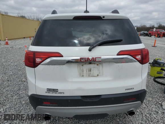2017 GMC Acadia SLT with VIN 1GKKNULS4HZ297607, listed as a Copart auction lot 53476095 with 129,679 mi miles and Salvage Title. Bid and sale history available at carsss.com. Image 6.