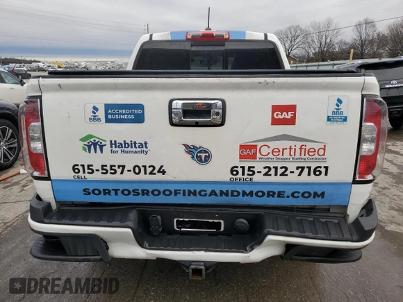 2017 GMC Canyon 4WD Denali with VIN 1GTG6EEN0H1304675, listed as a Copart auction lot 85308484 with 217,152 mi miles and Salvage Title. Bid and sale history available at carsss.com. Image 6.