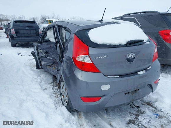 2014 Hyundai Accent GS with VIN KMHCT5AE1EU194495, listed as a IAAI auction lot 41609591 with 85,737 mi miles. Bid and sale history available at carsss.com. Image 3.