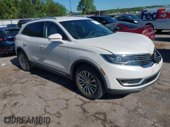 2017 Lincoln MKX Select z VIN 2LMPJ6KR0HBL15191, wystawiony jako IAAI lot #42161196 z przebiegiem 75 292 mil mil oraz . Historia ofert i sprzedaży dostępna na DreamBid. Obrazek 1.