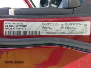 2024 Jeep Grand Cherokee с VIN 1C4RJYB67RC117428, выставлен на аукционе IAAI как лот 42571725 с пробегом 46 736 миль миль и . История ставок и продаж доступна на DreamBid. Изображение 9.