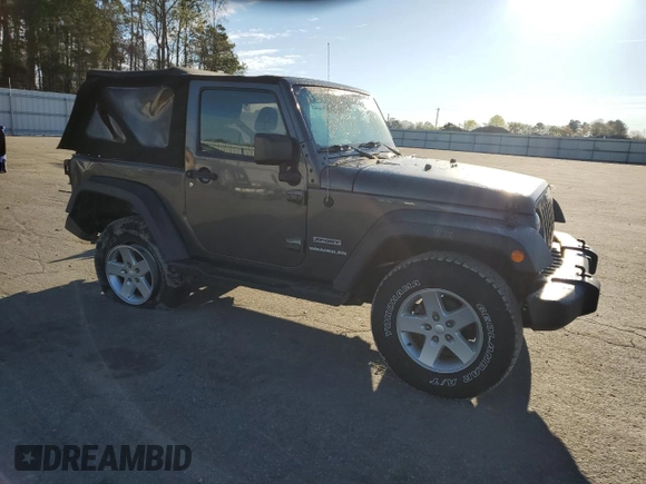 2016 Jeep Wrangler Willys Wheeler with VIN 1C4AJWAG5GL266235, listed as a Copart auction lot 50237195 with 60,830 mi miles and Salvage title. Bid and sale history available at DreamBid. Image 4.