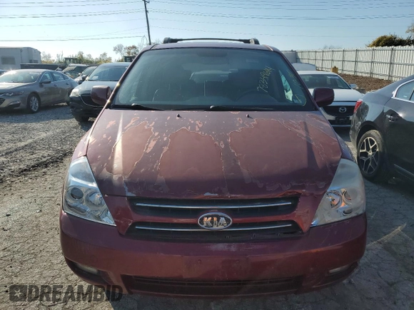 2007 Kia Sedona EX with VIN KNDMB233576113527, listed as a Copart auction lot 78349614 with 183,988 mi miles and Clean Title. Bid and sale history available at carsss.com. Image 5.