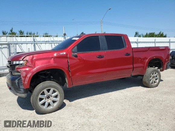 2021 Chevrolet Silverado 1500 LT Trail Boss with VIN 3GCPYFED3MG135125, listed as a Copart auction lot 46894275 with 56,694 mi miles and Salvage Title. Bid and sale history available at DreamBid. Image 1.