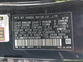 2018 Honda Clarity Plug-In Hybrid with VIN JHMZC5F10JC014054, listed as a IAAI auction lot 41932195 with 100,643 mi miles. Bid and sale history available at carsss.com. Image 9.