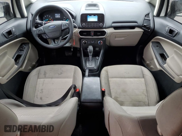 2021 Ford EcoSport S with VIN MAJ3S2FE6MC422838, listed as a Copart auction lot 43875045 with 18,820 mi miles and Salvage Title. Bid and sale history available at DreamBid. Image 8.