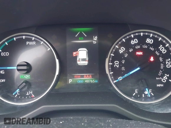 2021 Toyota RAV4 Hybrid LE with VIN 4T3LWRFV3MU041338, listed as a IAAI auction lot 42106979 with 48,765 mi miles. Bid and sale history available at carsss.com. Image 15.