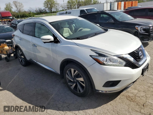 2016 Nissan Murano S with VIN 5N1AZ2MH6GN121985, listed as a Copart auction lot 49558604 with 144,830 mi miles and Salvage Title. Bid and sale history available at carsss.com. Image 4.