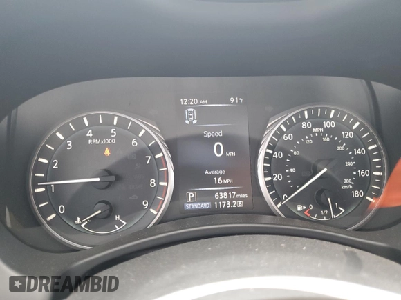 2021 Infiniti Q50 Luxe z VIN JN1EV7BP6MM706949, wystawiony jako Copart lot #60077404 z przebiegiem 63 817 mil mil oraz Szkoda całkowita • Salvage title. Historia ofert i sprzedaży dostępna na DreamBid. Obrazek 9.